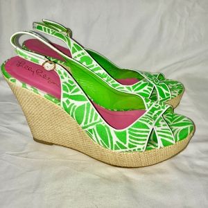 Lilly Pulitzer Espadrilles Wedges Picture Perfect